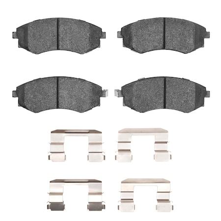 3000 Ceramic Brake Pads And Hardware Kit, Low Dust, Low Copper Ceramic, 100% Asbestos-free, Front